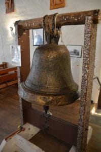 Bell at San Miguel Chapel in Santa Fe, New Mexico