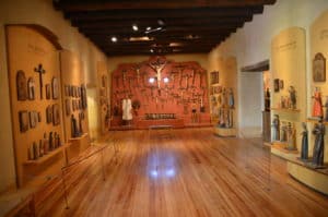 Religious art at the New Mexico History Museum in Santa Fe, New Mexico