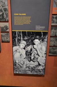 Navajo code talkers at the New Mexico History Museum in Santa Fe, New Mexico