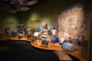 Final exhibit at the New Mexico History Museum in Santa Fe, New Mexico