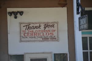 "Thank you" from Young Guns in Cerrillos, New Mexico