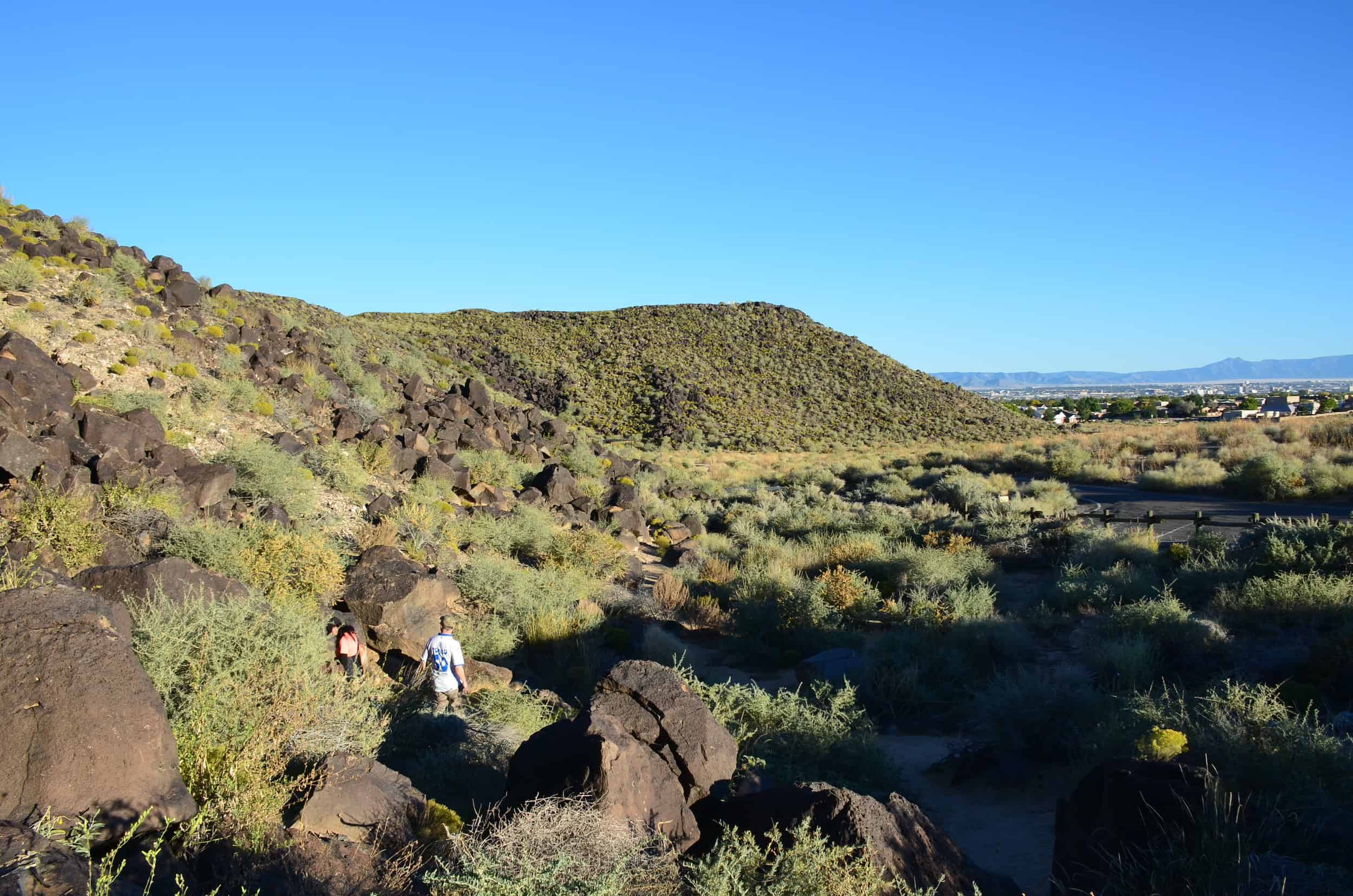 Macaw Trail at Boca Negra Canyon, Petroglyph National Monument in Albuquerque, New Mexico