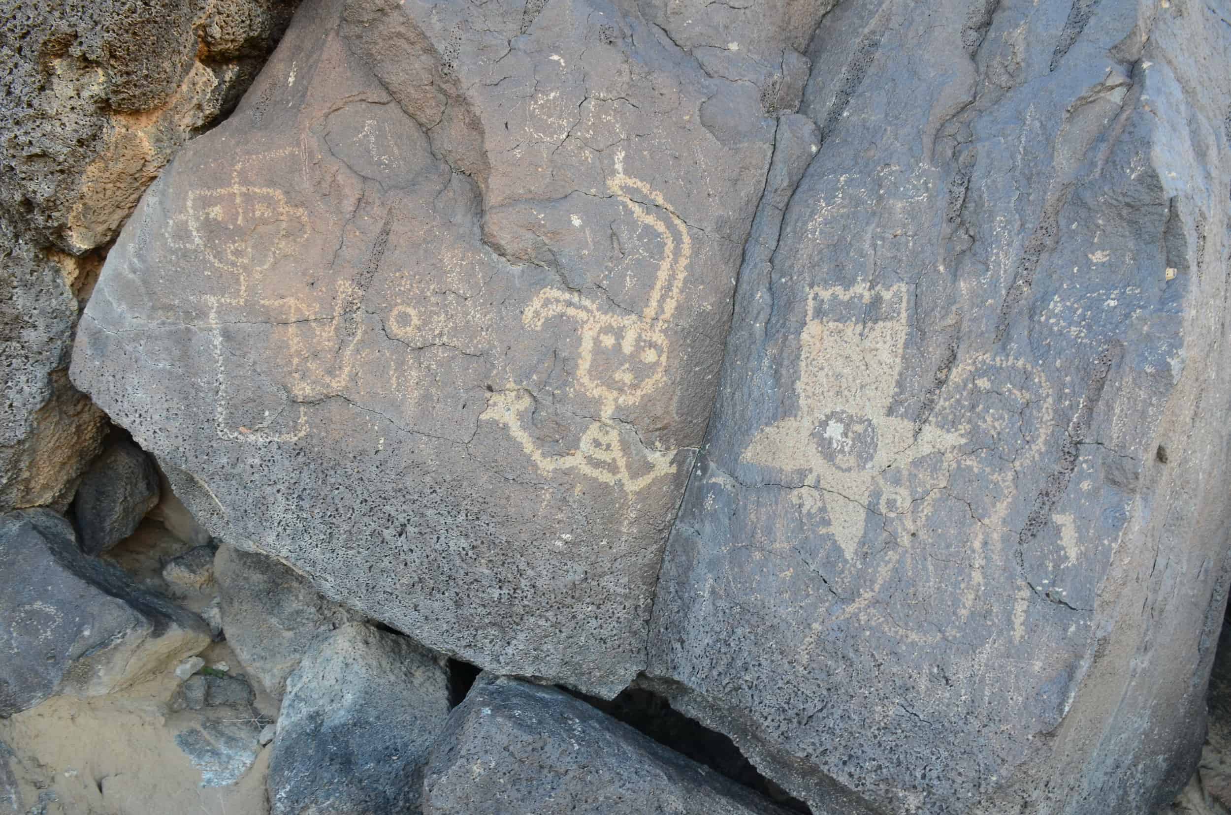 Petroglyphs along Cliff Base Trail