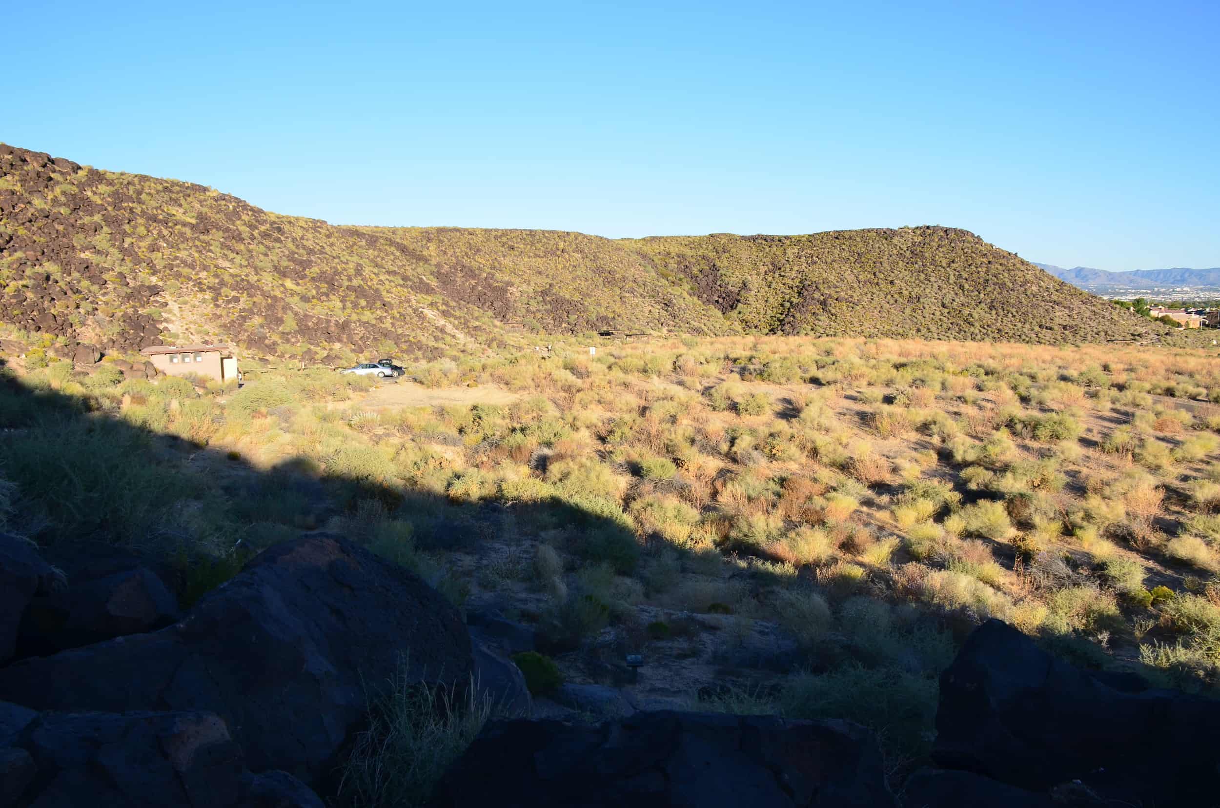 Cliff Base Trail at Boca Negra Canyon, Petroglyph National Monument in Albuquerque, New Mexico