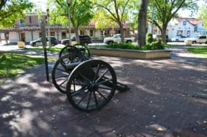 Confederate cannons in Old Town Albuquerque, New Mexico