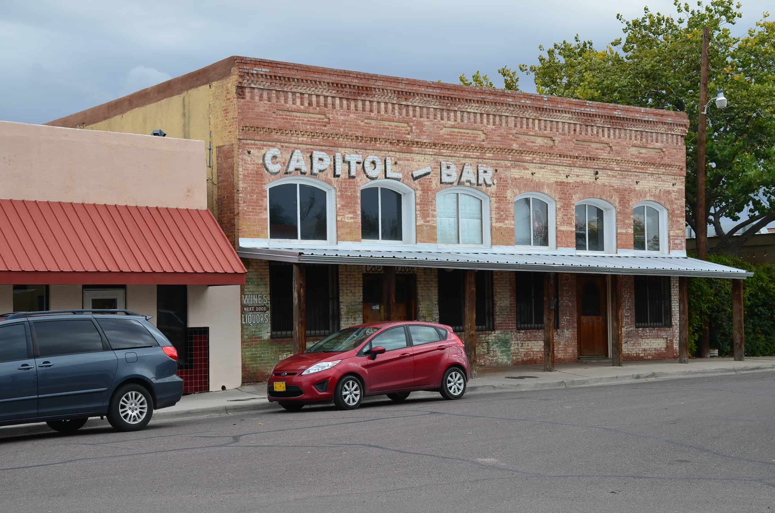 Capitol Bar building in Socorro, New Mexico