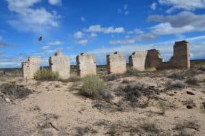 Ruined building at Fort Craig Historic Site in New Mexico