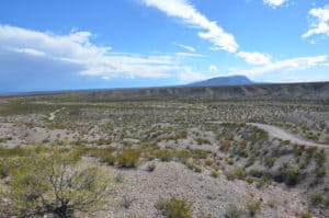 View from the observation deck at El Camino Real Historic Trail Site in New Mexico