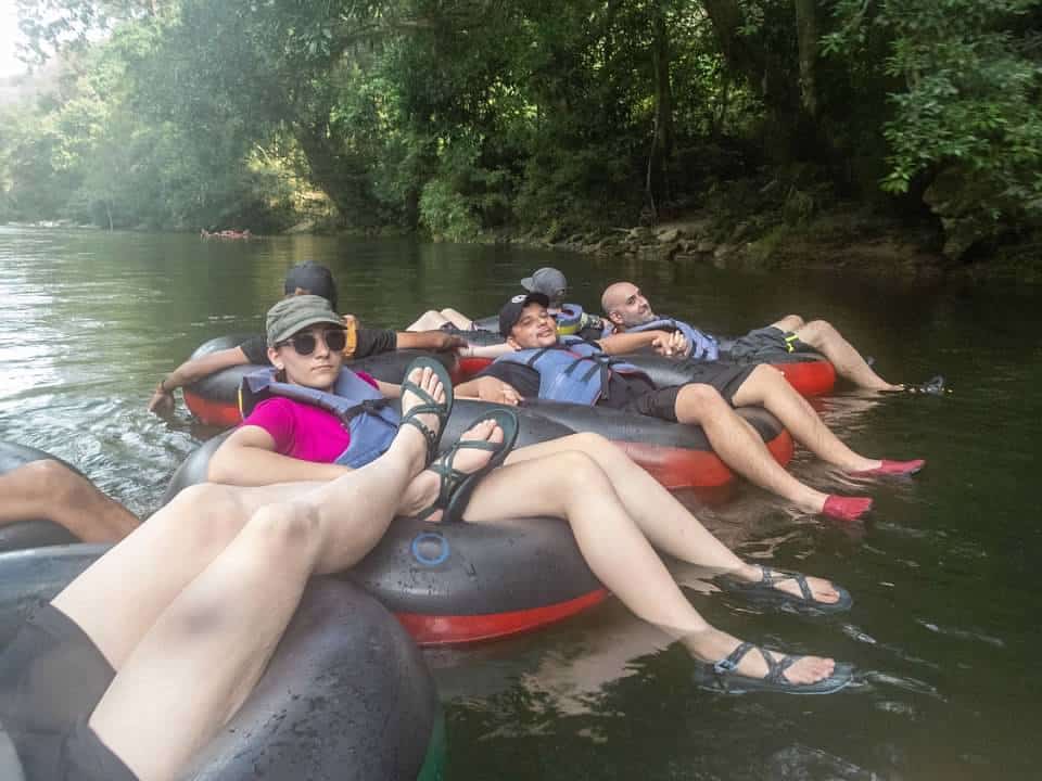 Tubing on the Buritaca River in Colombia