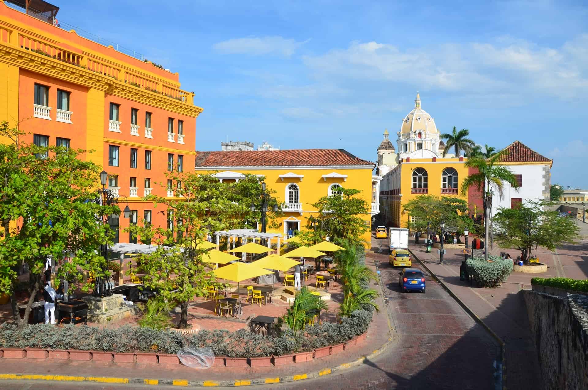 Plaza de Santa Teresa in El Centro, Cartagena, Colombia