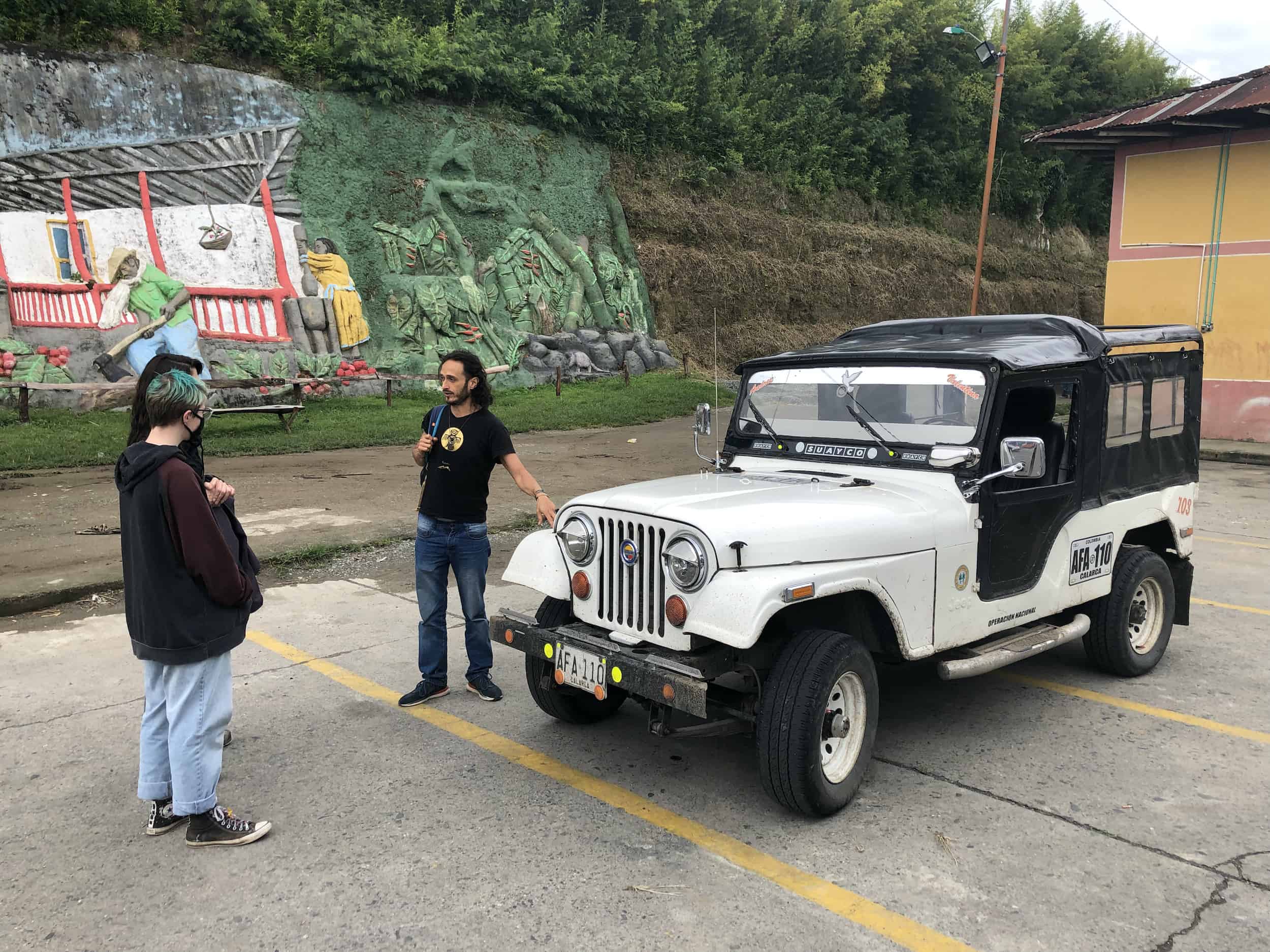 Willys on the Café Jesús Martín Coffee Tour in Colombia