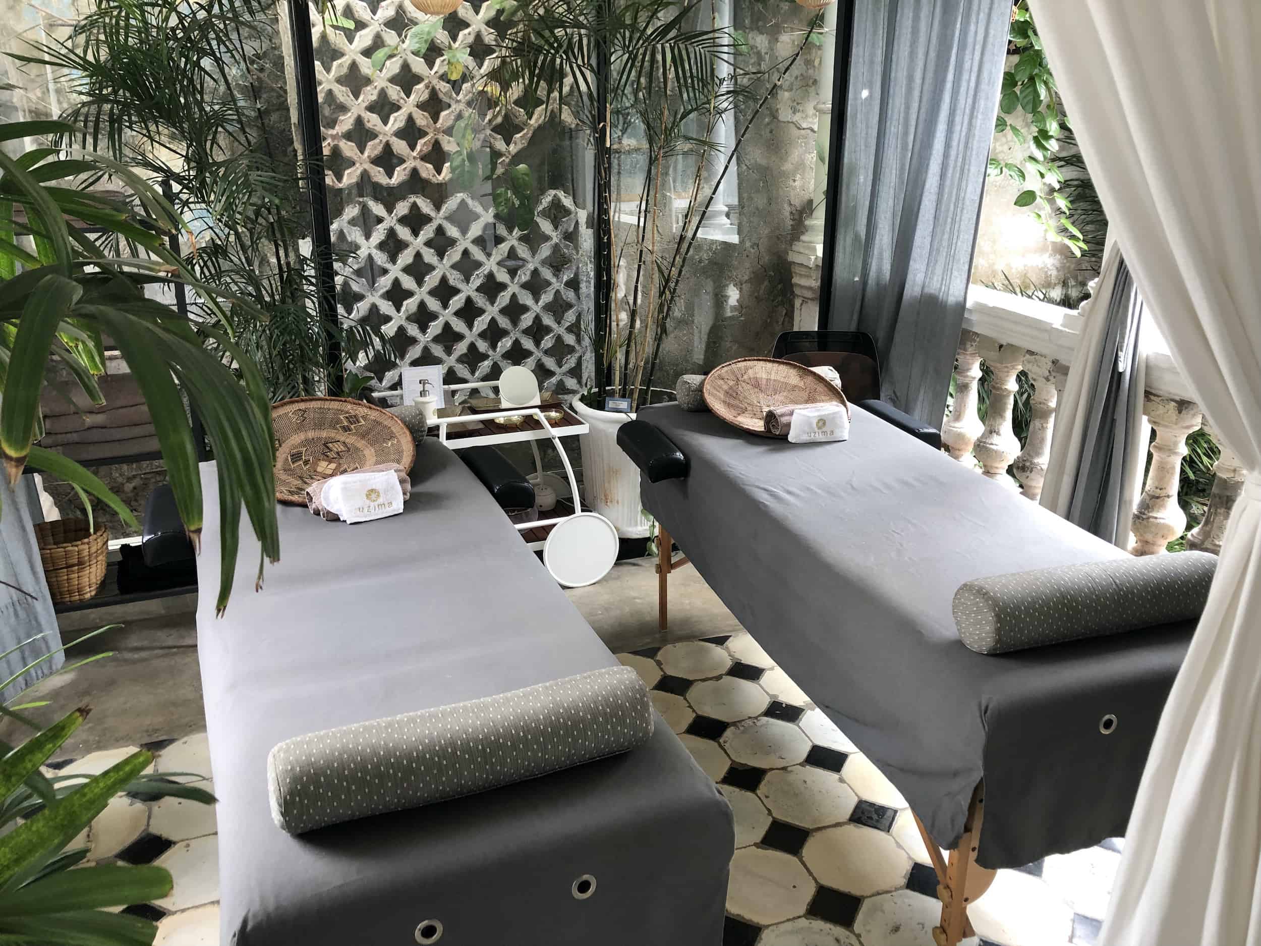 Massage tables at Casa Lola