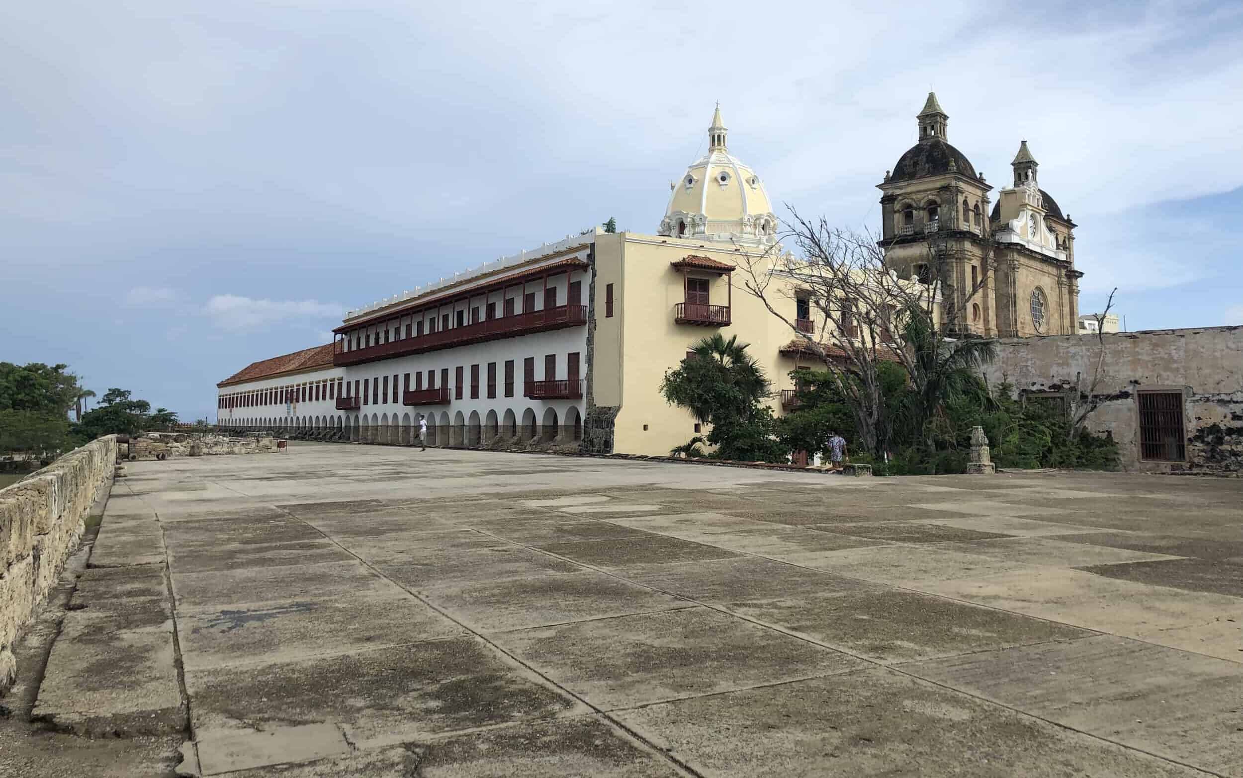 Church of San Pedro Claver and the Jesuit complex from the top of the Bastion of Saint Ignatius