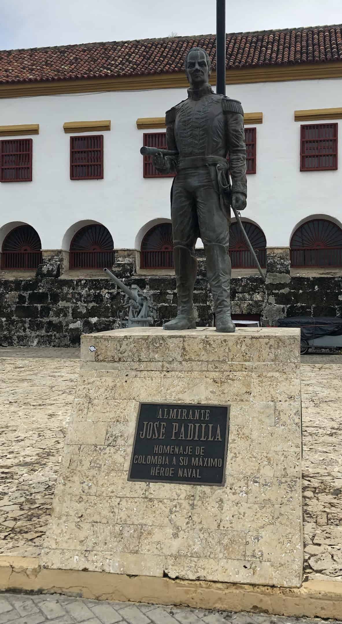 José Padilla monument at the Promenade of the Naval Heroes