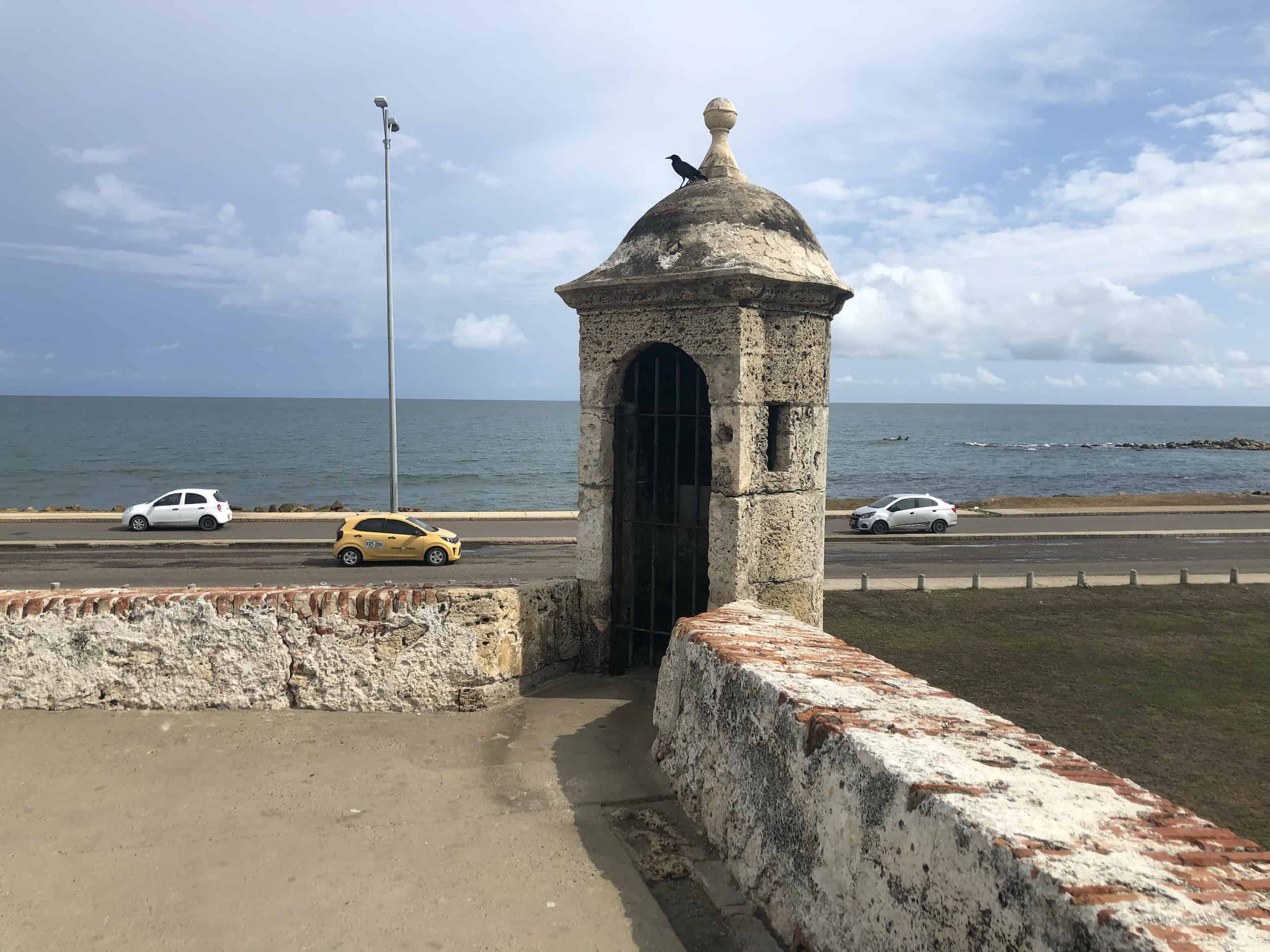 Sentry box on the Bastion of Saint Clare on the Walls of Cartagena, Colombia