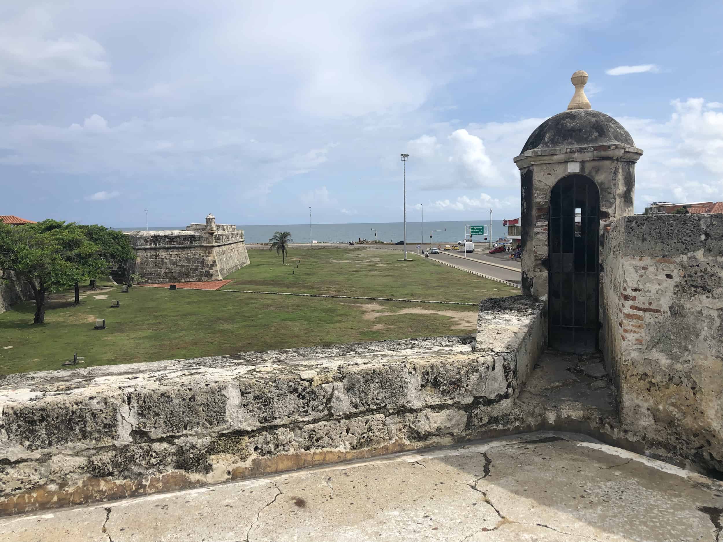 Sentry box on the Bastion of Saint Luke on the Walls of Cartagena, Colombia
