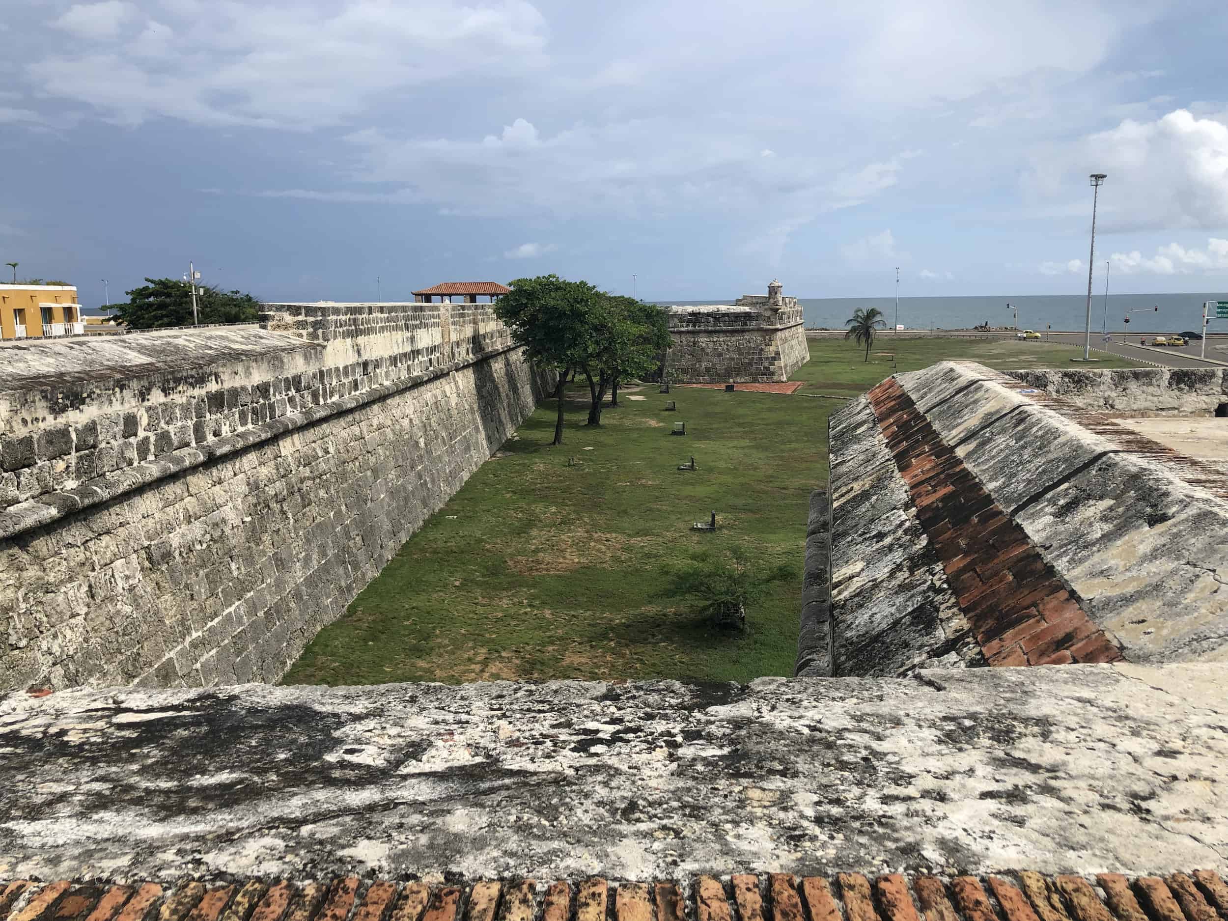 Looking towards the Bastion of Saint Catherine from the Bastion of Saint Luke on the Walls of Cartagena, Colombia