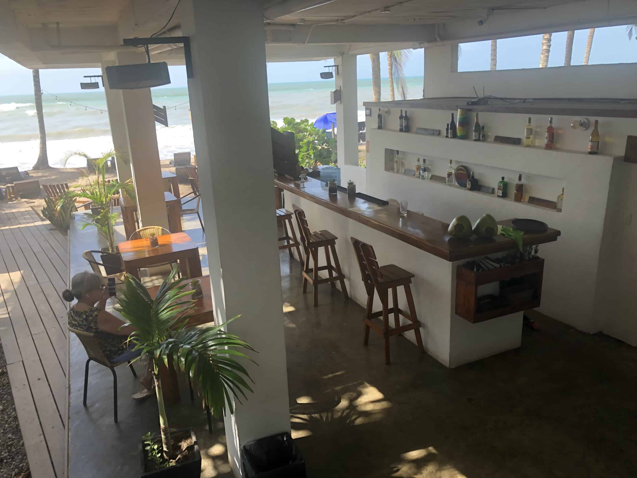 Restaurant and bar at Makao Beach Hotel