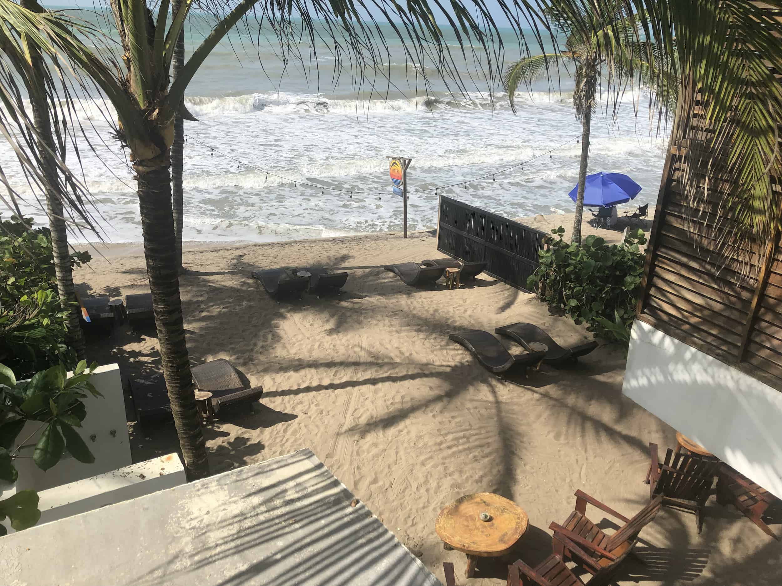 Beach at Makao Beach Hotel in Palomino, La Guajira, Colombia
