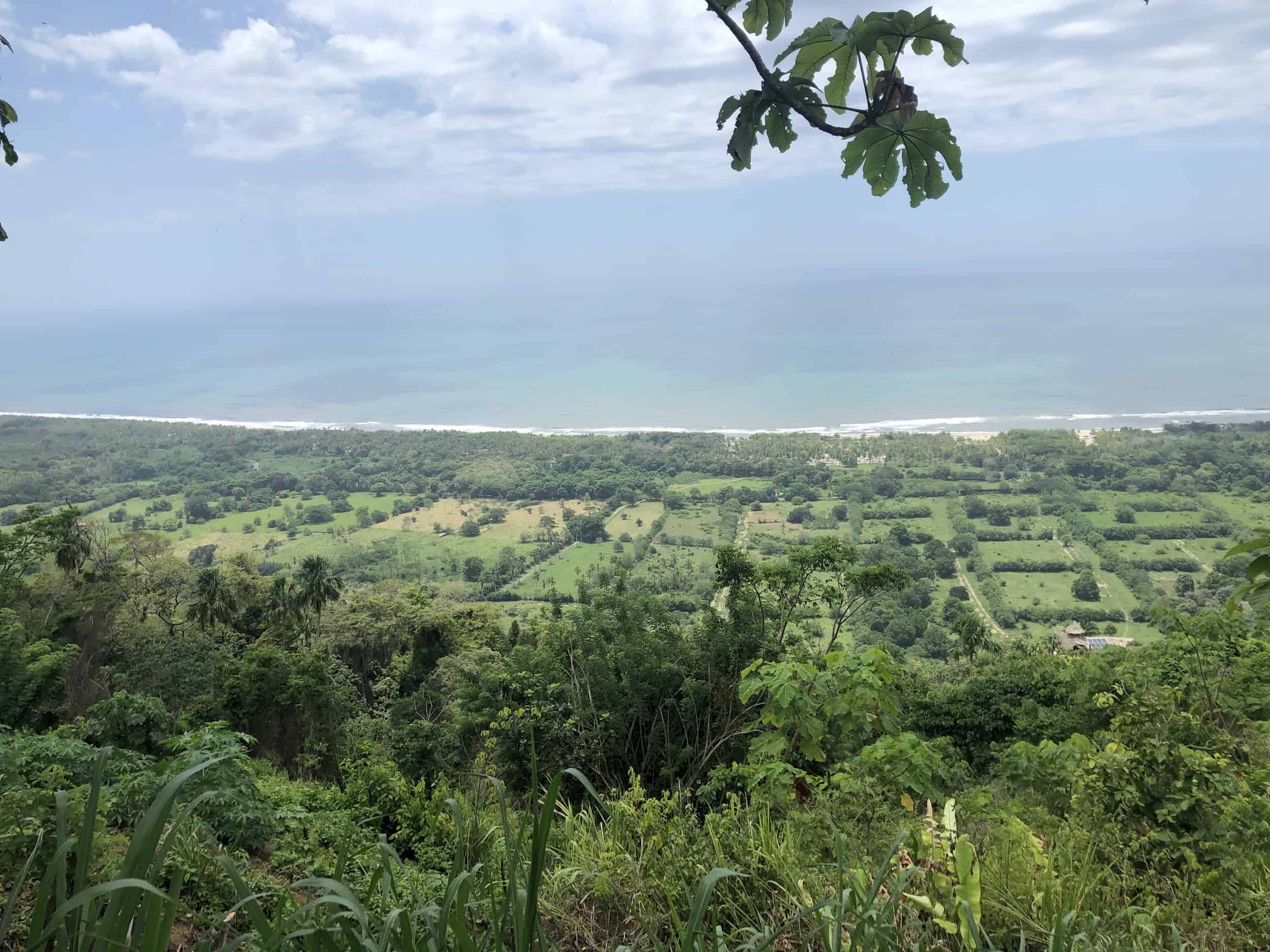 View of the coastline on the cacao tour