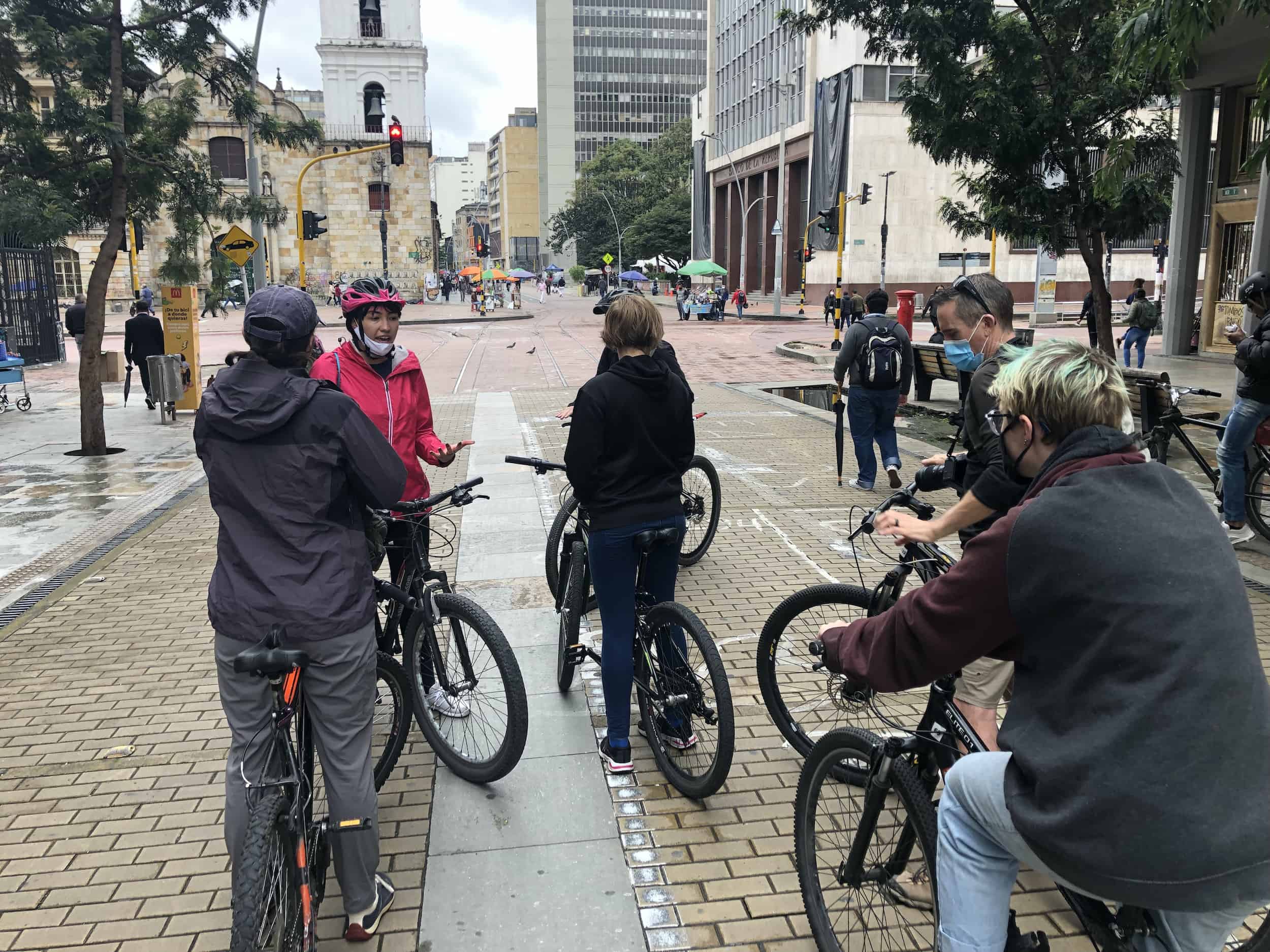 Carrera 7 with Bogotá Bike Tours in Bogotá, Colombia