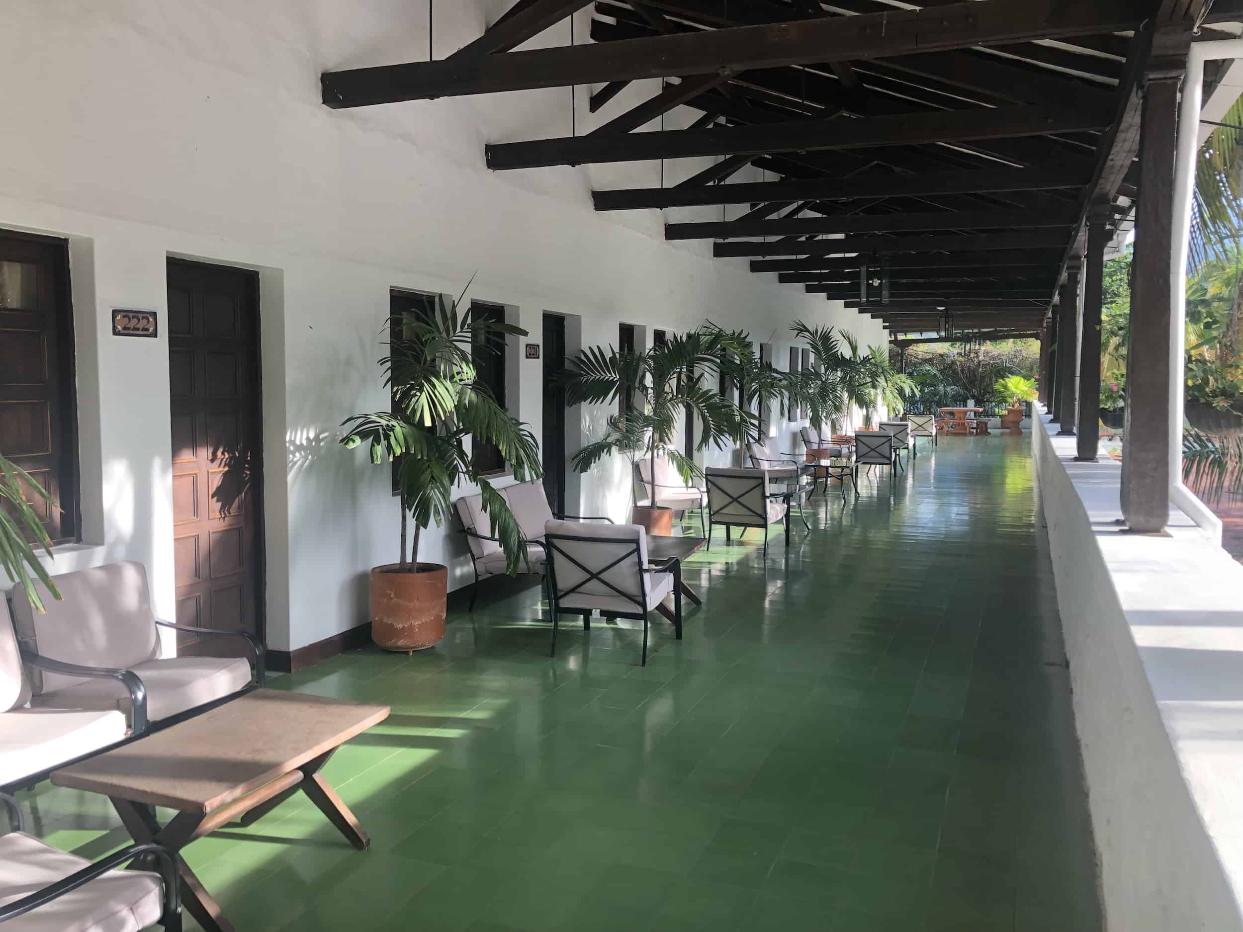 Corridor at Hotel Mariscal Robledo in Santa Fe de Antioquia, Colombia