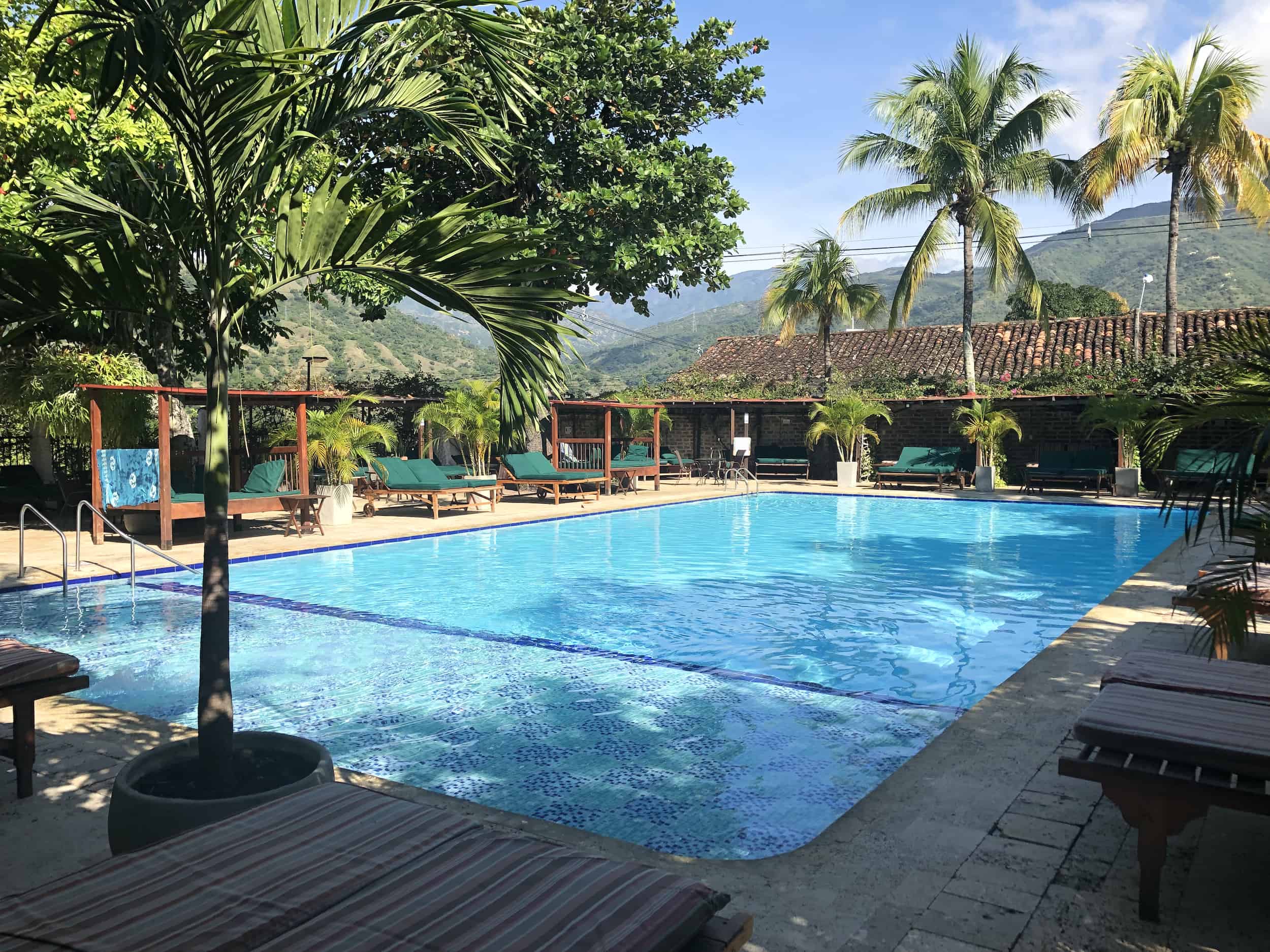 Pool at Hotel Mariscal Robledo in Santa Fe de Antioquia, Colombia