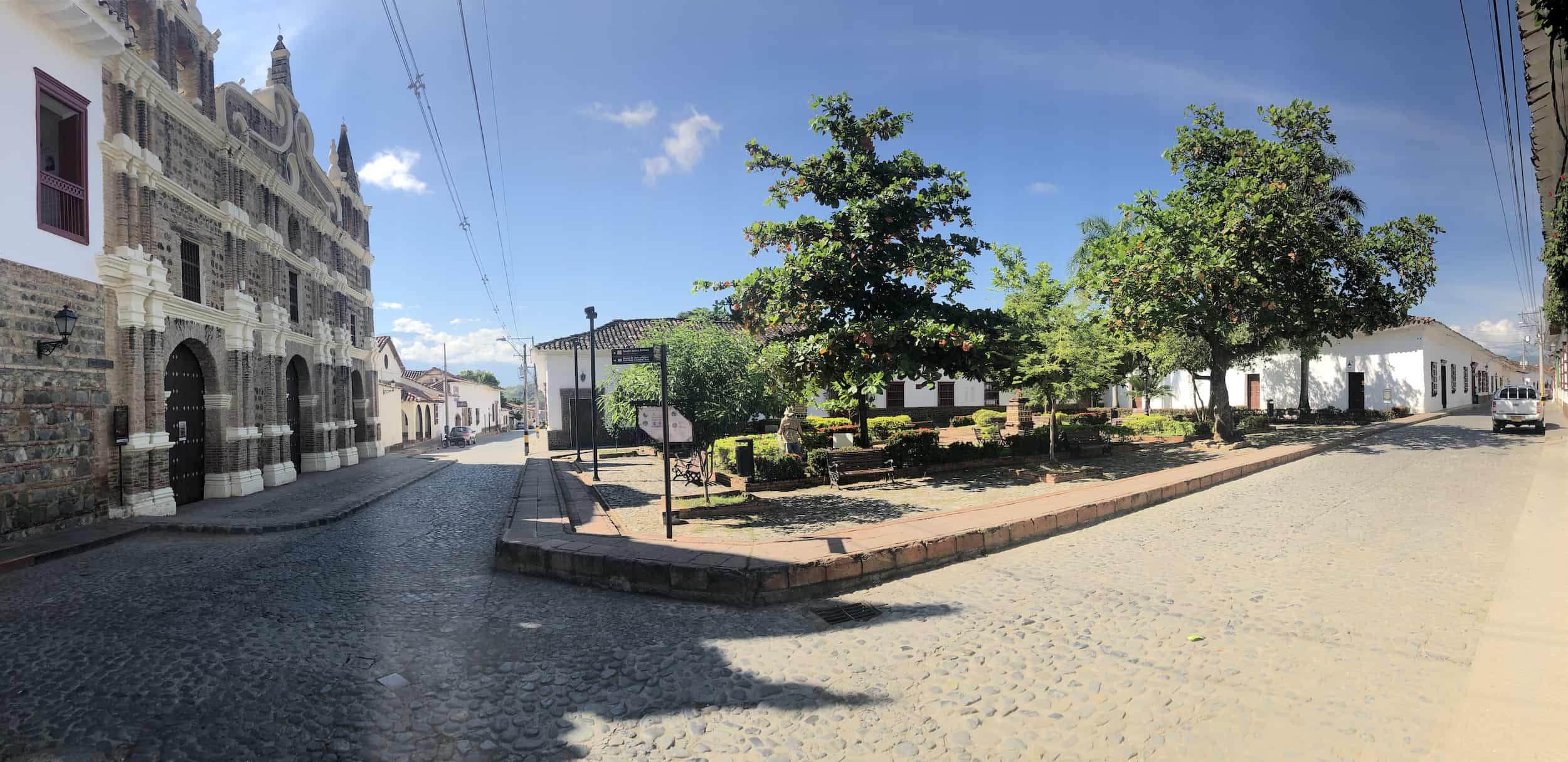 Parque Santa Bárbara in Santa Fe de Antioquia, Colombia