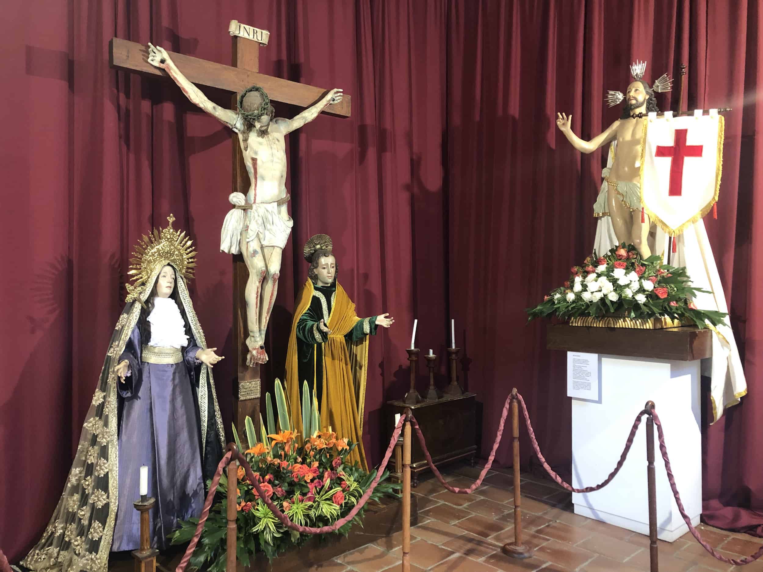 Sculptures at the Francisco Cristóbal Toro Museum of Religious Art in Santa Fe de Antioquia, Colombia