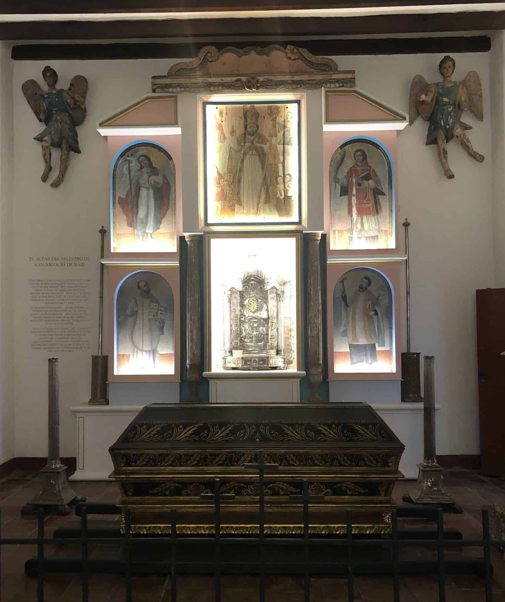 Altar at the Francisco Cristóbal Toro Museum of Religious Art in Santa Fe de Antioquia, Colombia