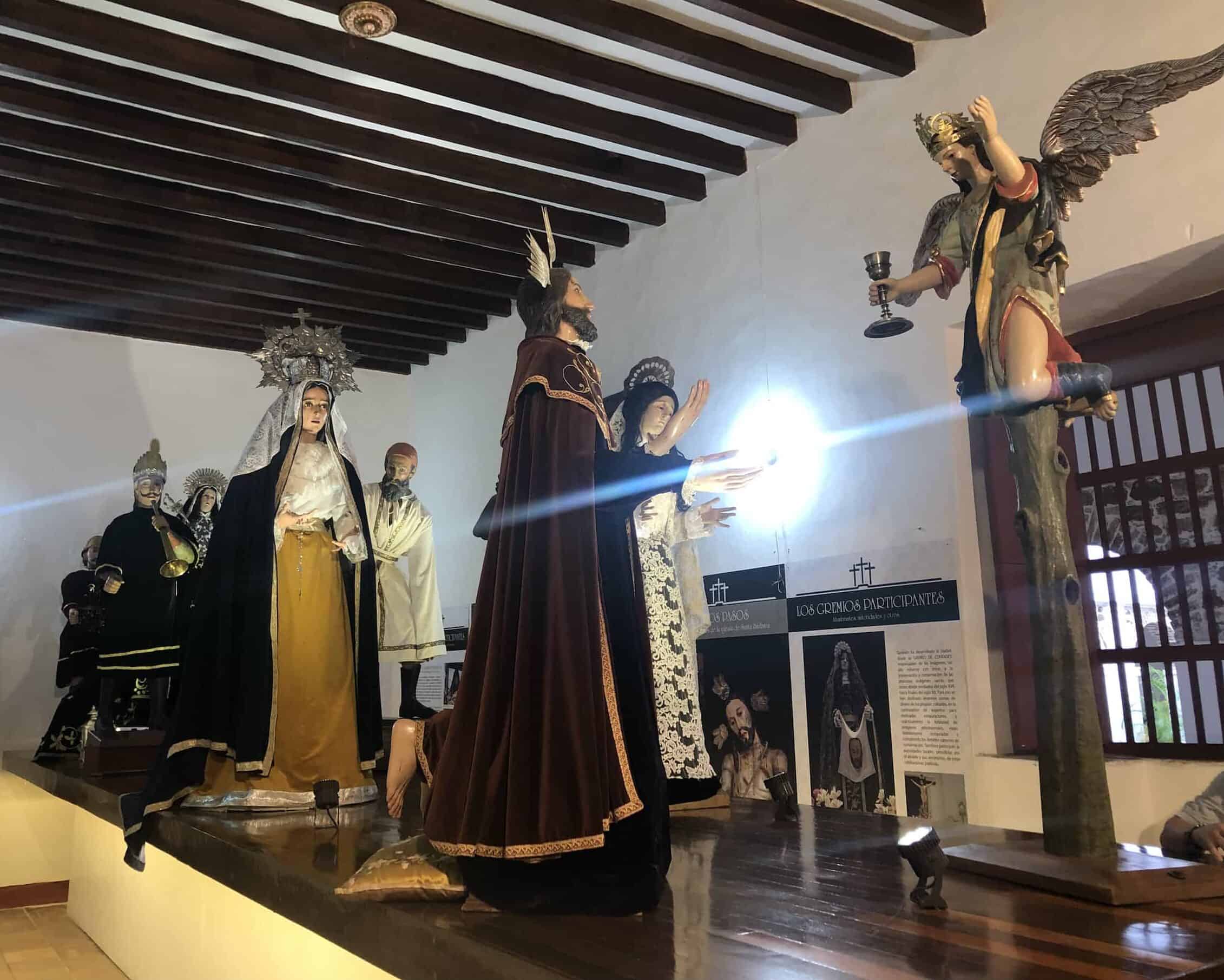 Processional sculptures at the Francisco Cristóbal Toro Museum of Religious Art