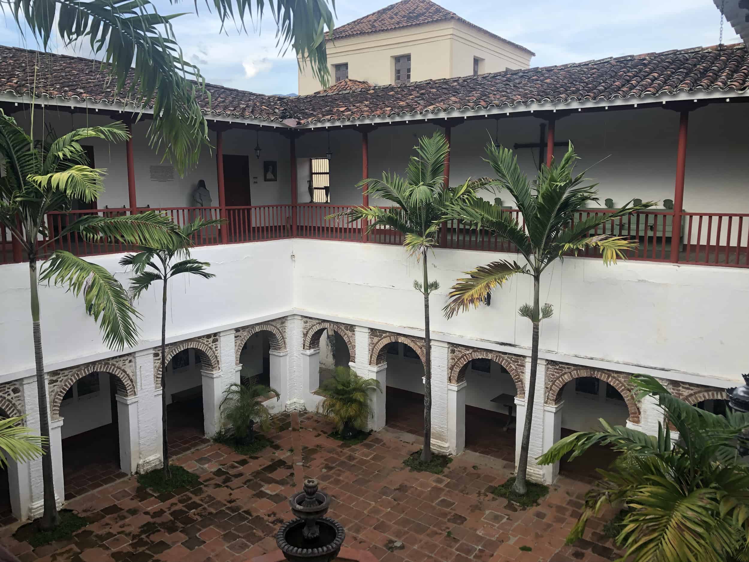 Courtyard at the Francisco Cristóbal Toro Museum of Religious Art in Santa Fe de Antioquia, Colombia