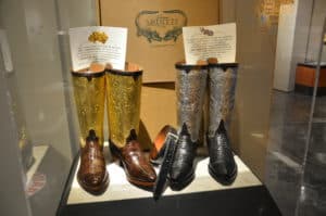 Hand-made cowboy boots at the El Paso Museum of History in El Paso, Texas