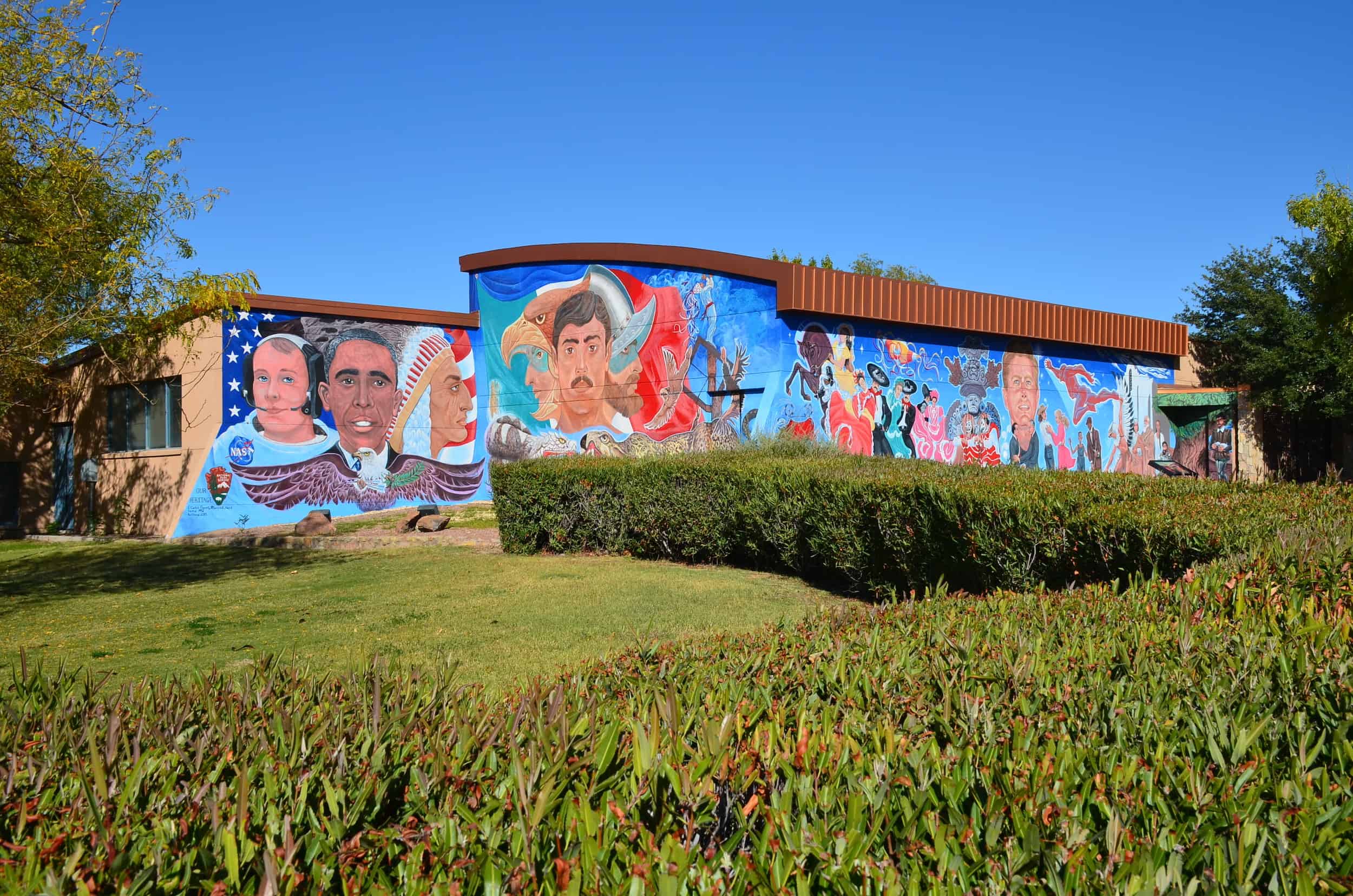 Visitor center at Chamizal National Memorial in El Paso, Texas