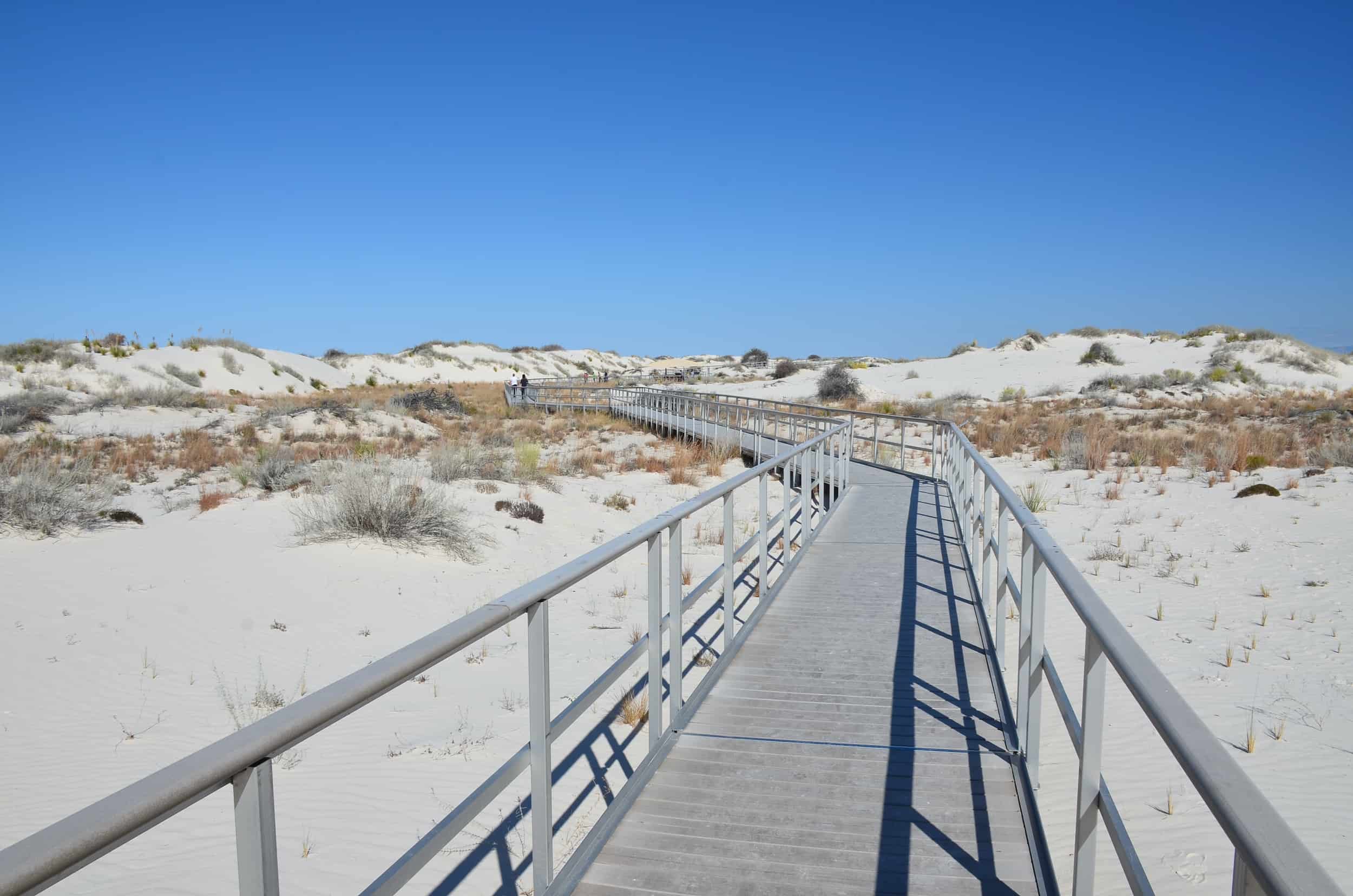 Interdune Boardwalk at White Sands National Park in New Mexico