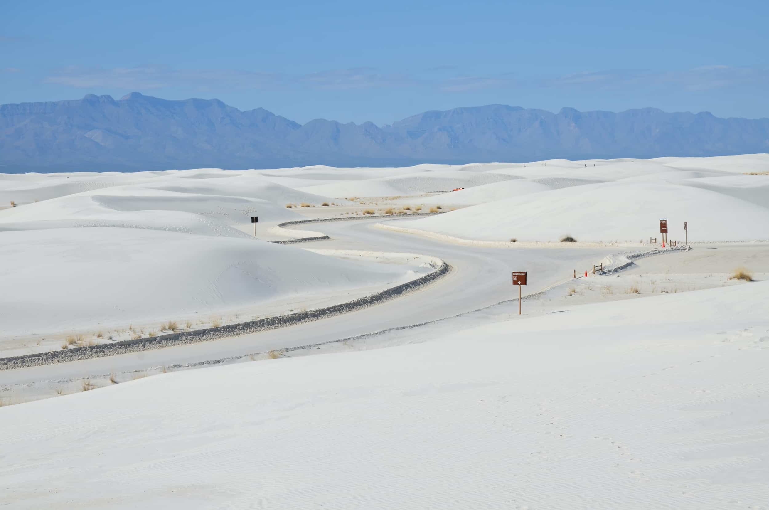 Dunes Drive at White Sands National Park in New Mexico