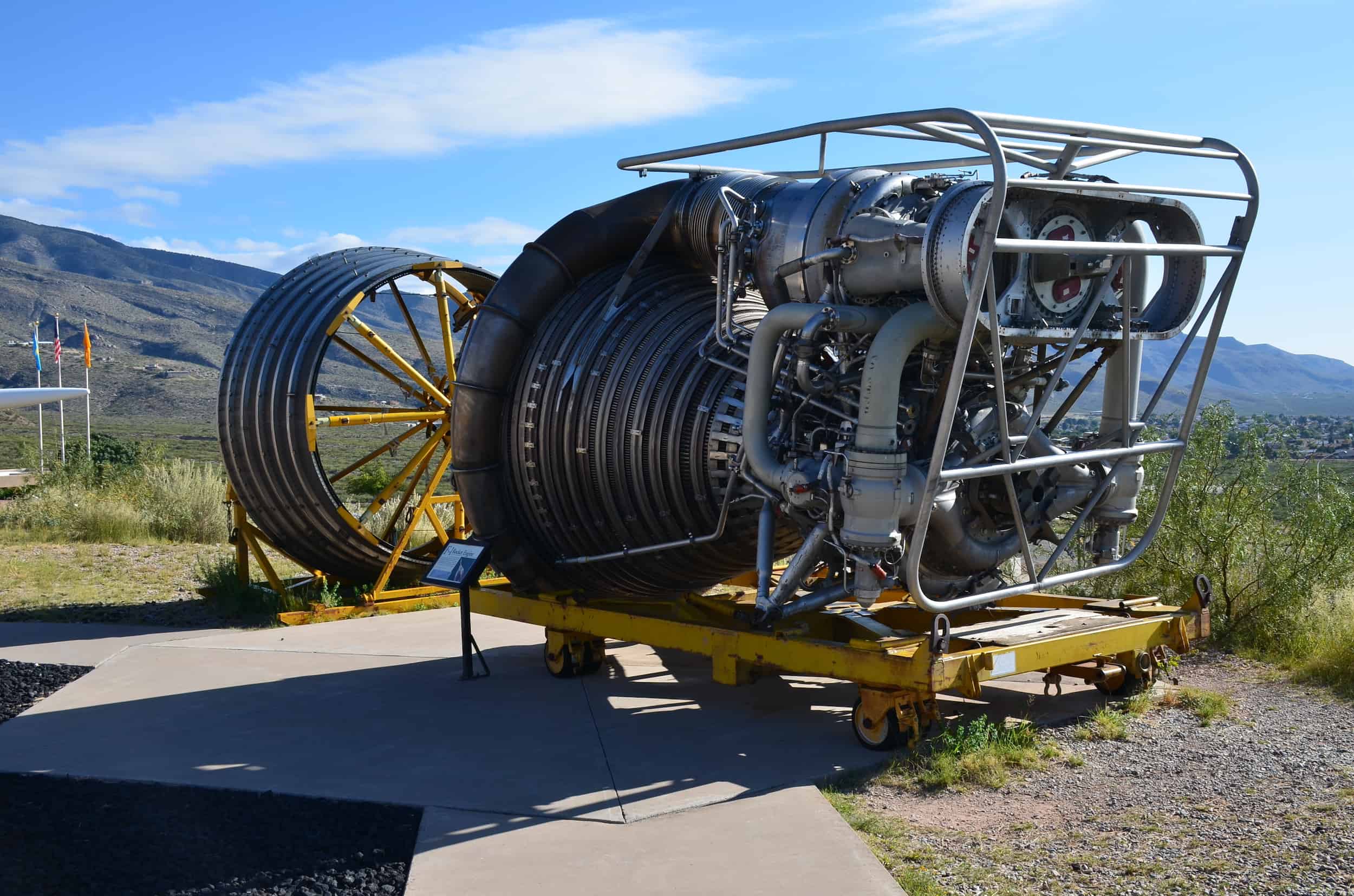 F-1 rocket engine at the New Mexico Museum of Space History in Alamogordo, New Mexico