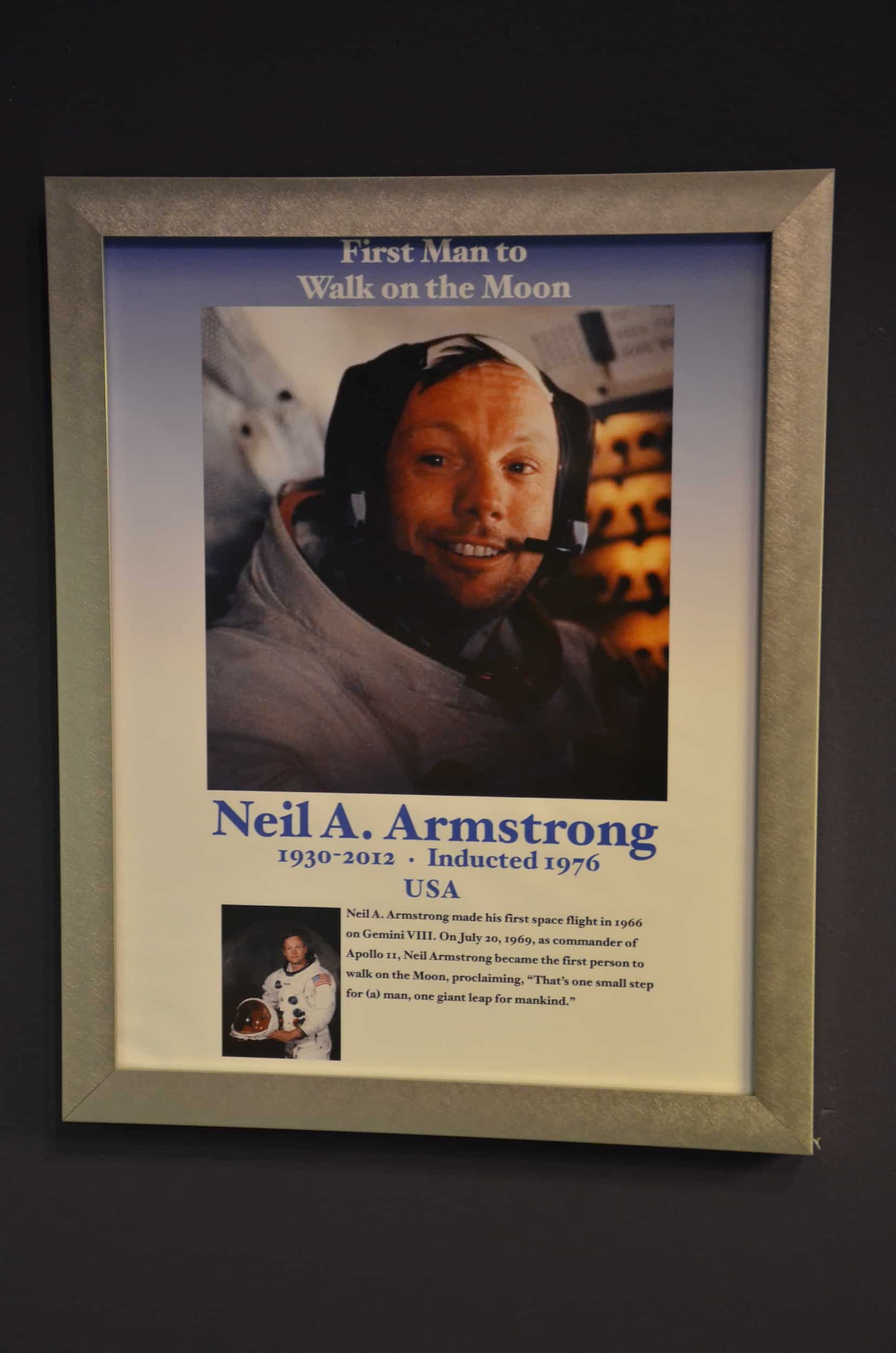 Neil Armstrong in the International Space Hall of Fame at the New Mexico Museum of Space History in Alamogordo, New Mexico