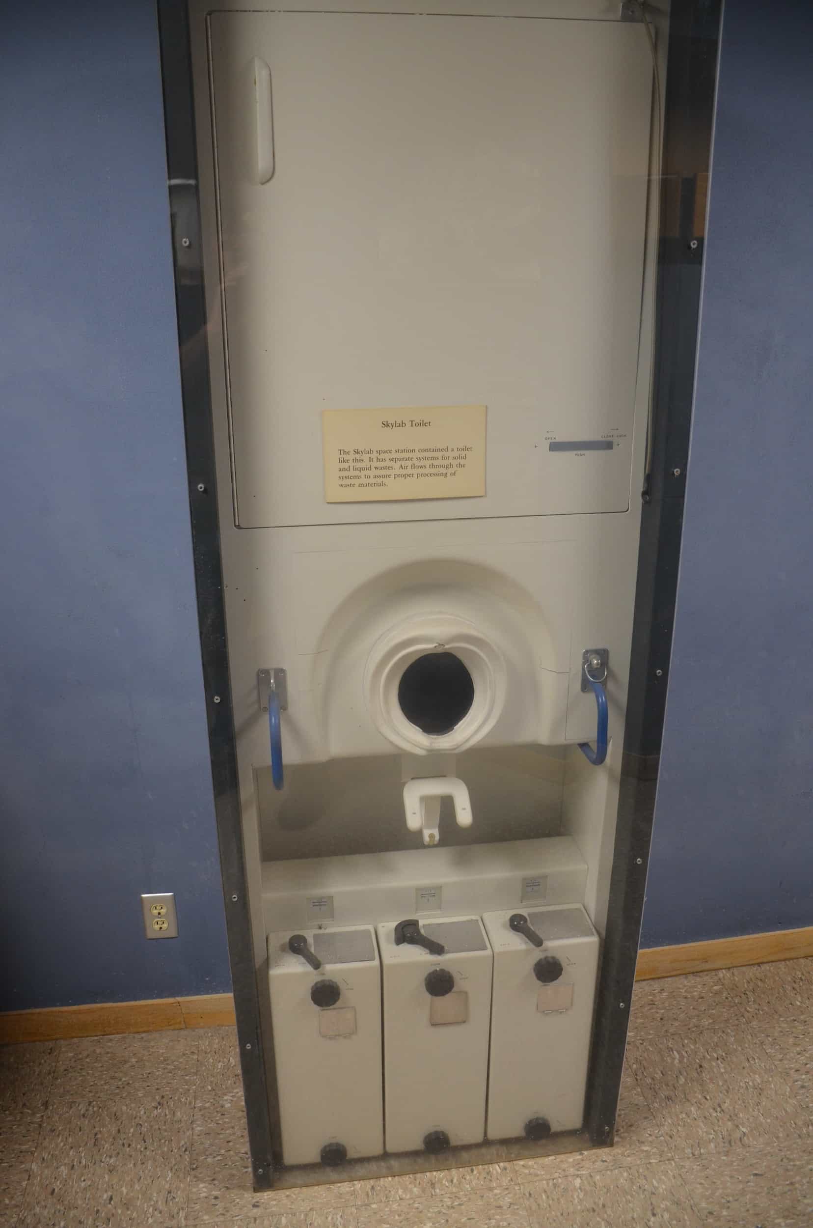 Skylab toilet at the New Mexico Museum of Space History in Alamogordo, New Mexico