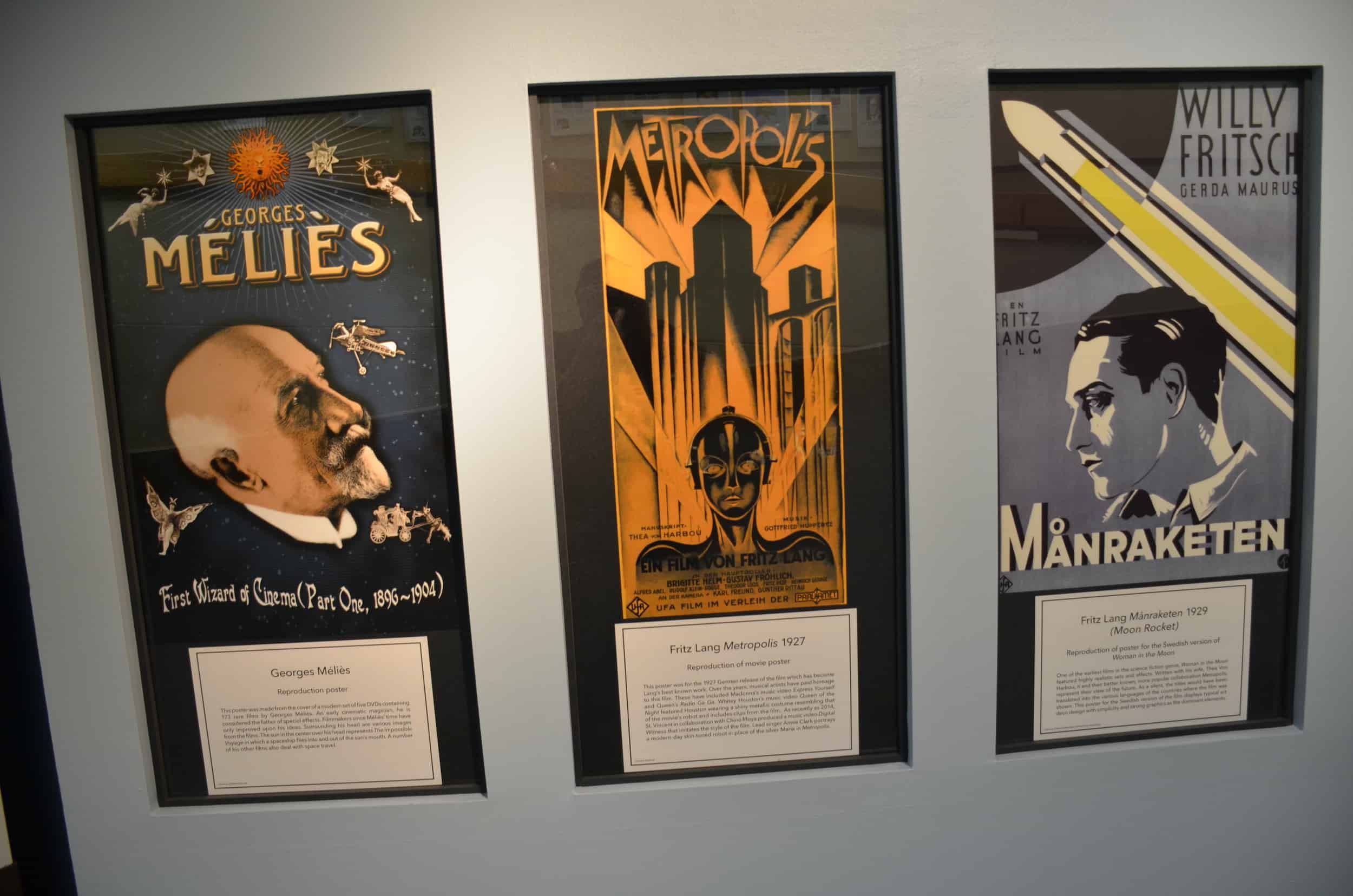 Movie posters at the New Mexico Museum of Space History in Alamogordo, New Mexico