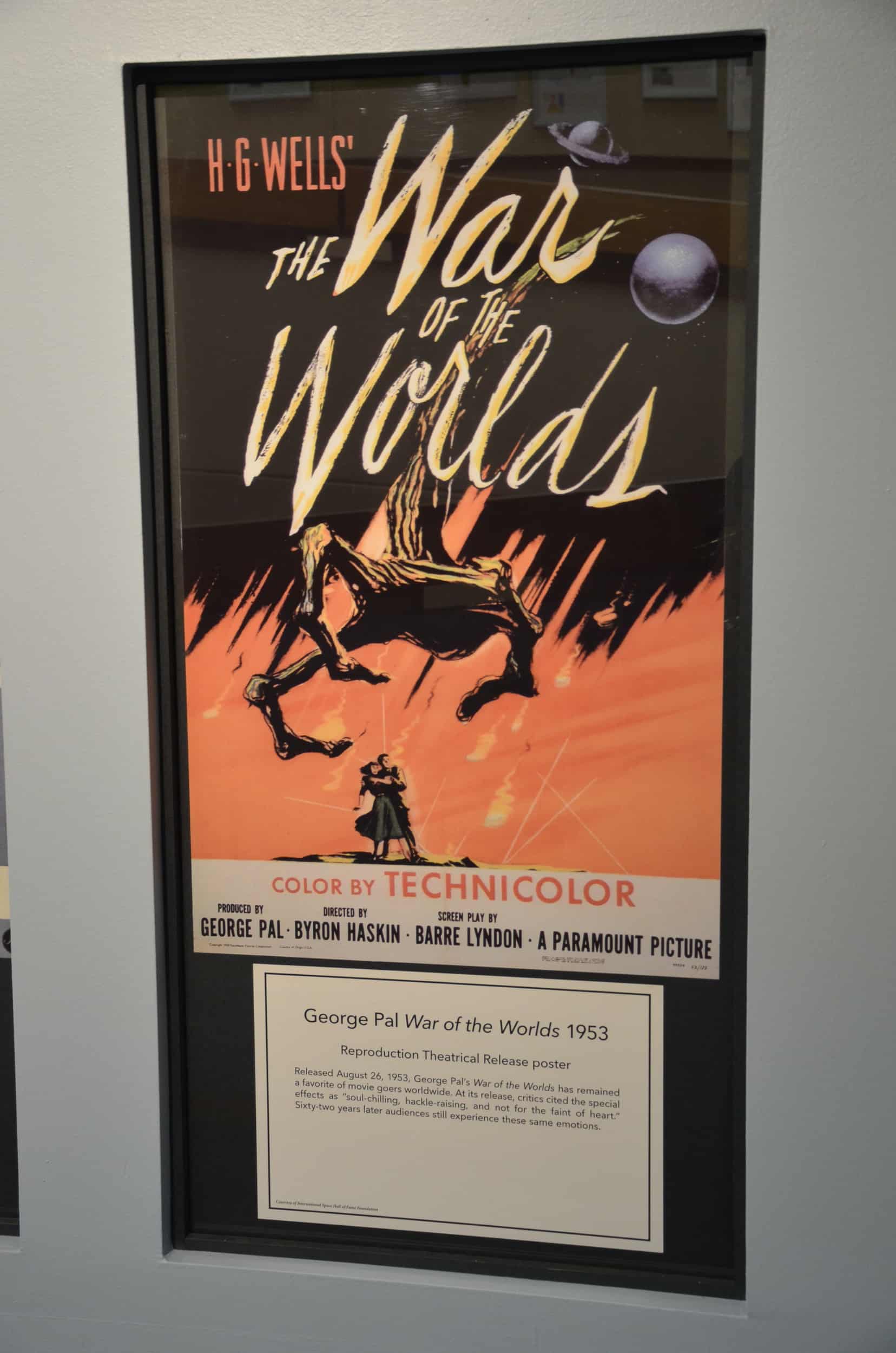 War of the Worlds poster at the New Mexico Museum of Space History in Alamogordo, New Mexico