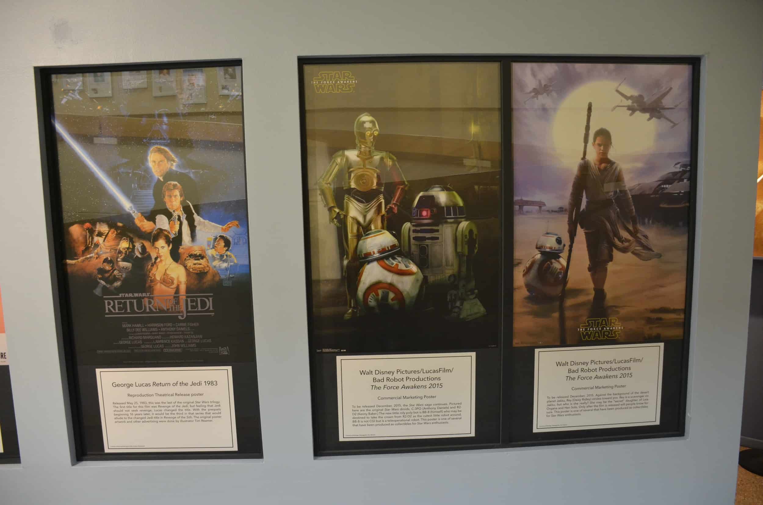 Star Wars posters at the New Mexico Museum of Space History in Alamogordo, New Mexico