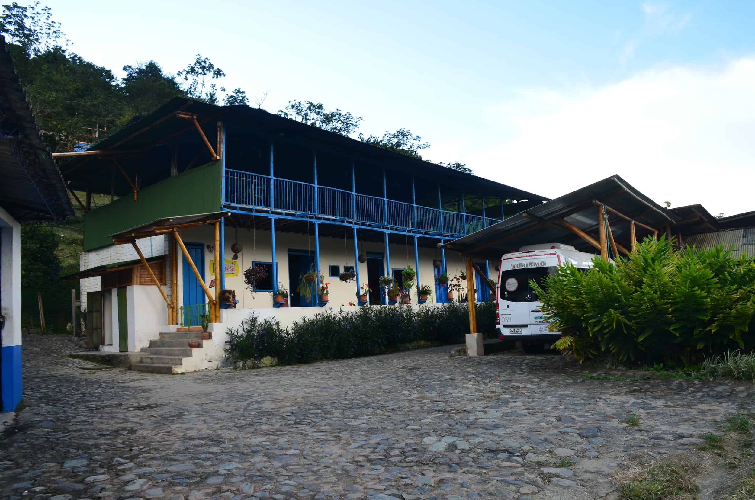 Main house at Soñarte in Córdoba, Quindío, Colombia