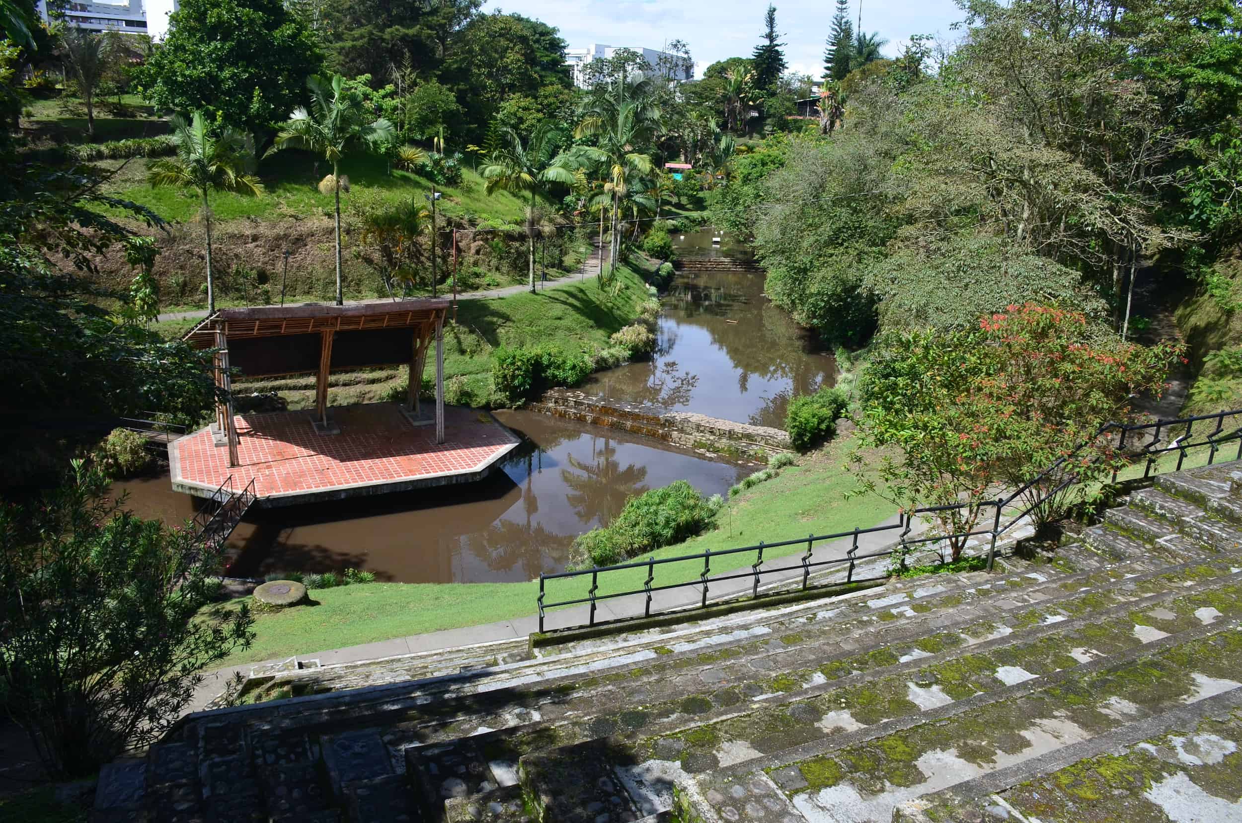 Open-air auditorium at Parque de la Vida in Armenia, Quindío, Colombia