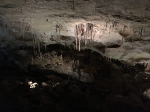 Cave formations at Carlsbad Cavern at Carlsbad Caverns National Park in New Mexico
