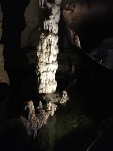 Cave formation at Carlsbad Cavern at Carlsbad Caverns National Park in New Mexico