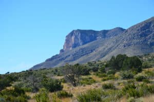 El Capitan on Smith Spring Trail in Guadalupe Mountains National Park in Texas