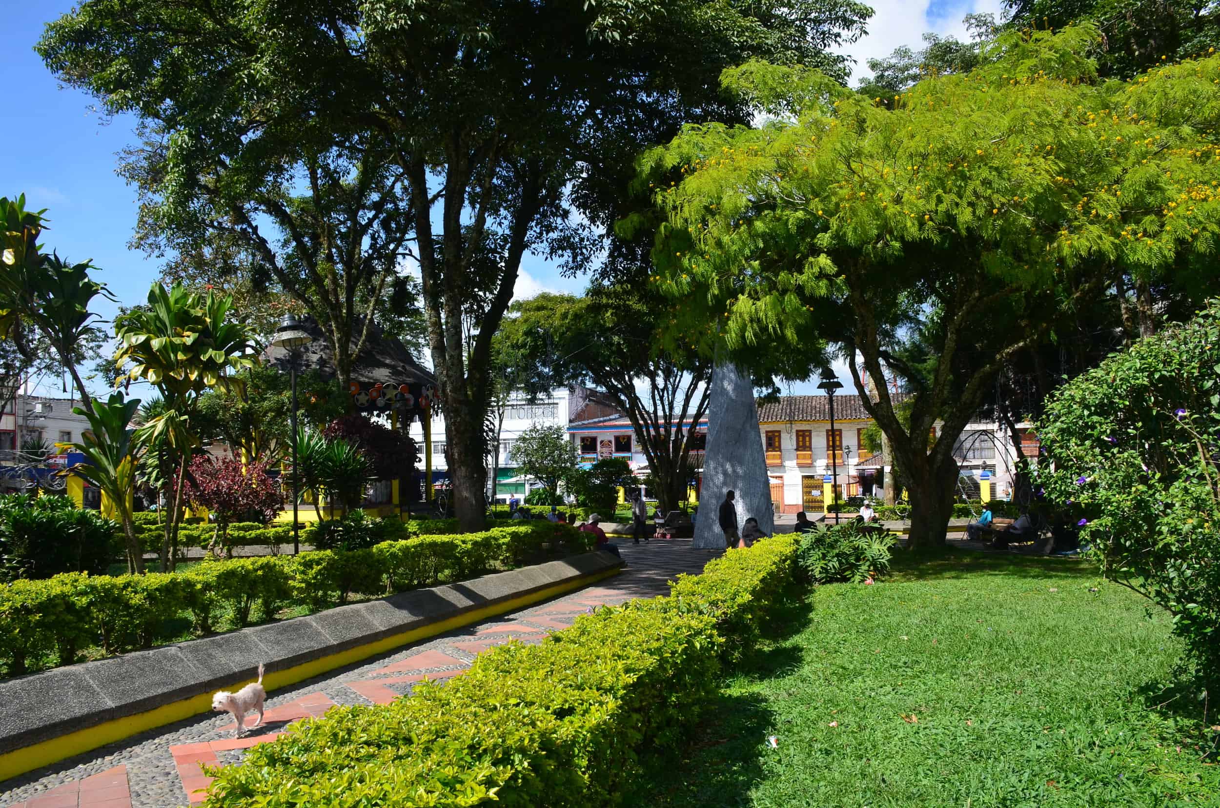 Plaza de La Concordia in Sevilla, Valle del Cauca, Colombia