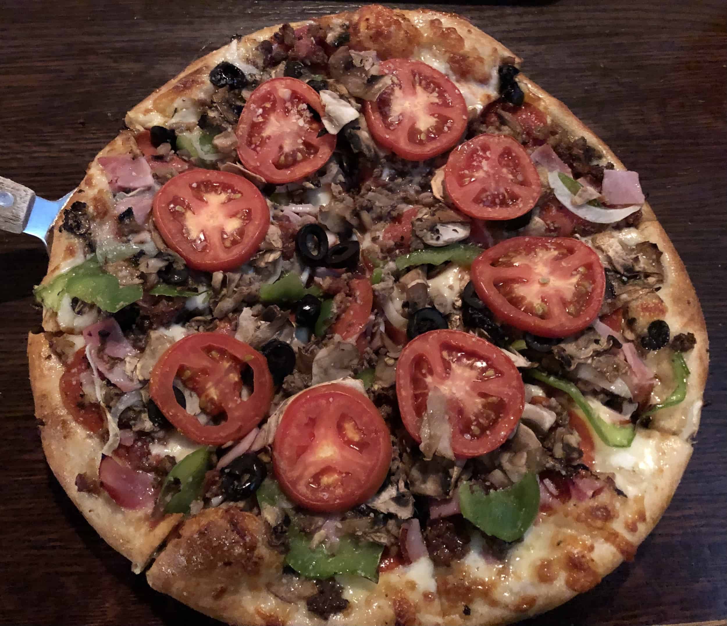 Soulchaser pizza at Tomato Bar in Valparaiso, Indiana