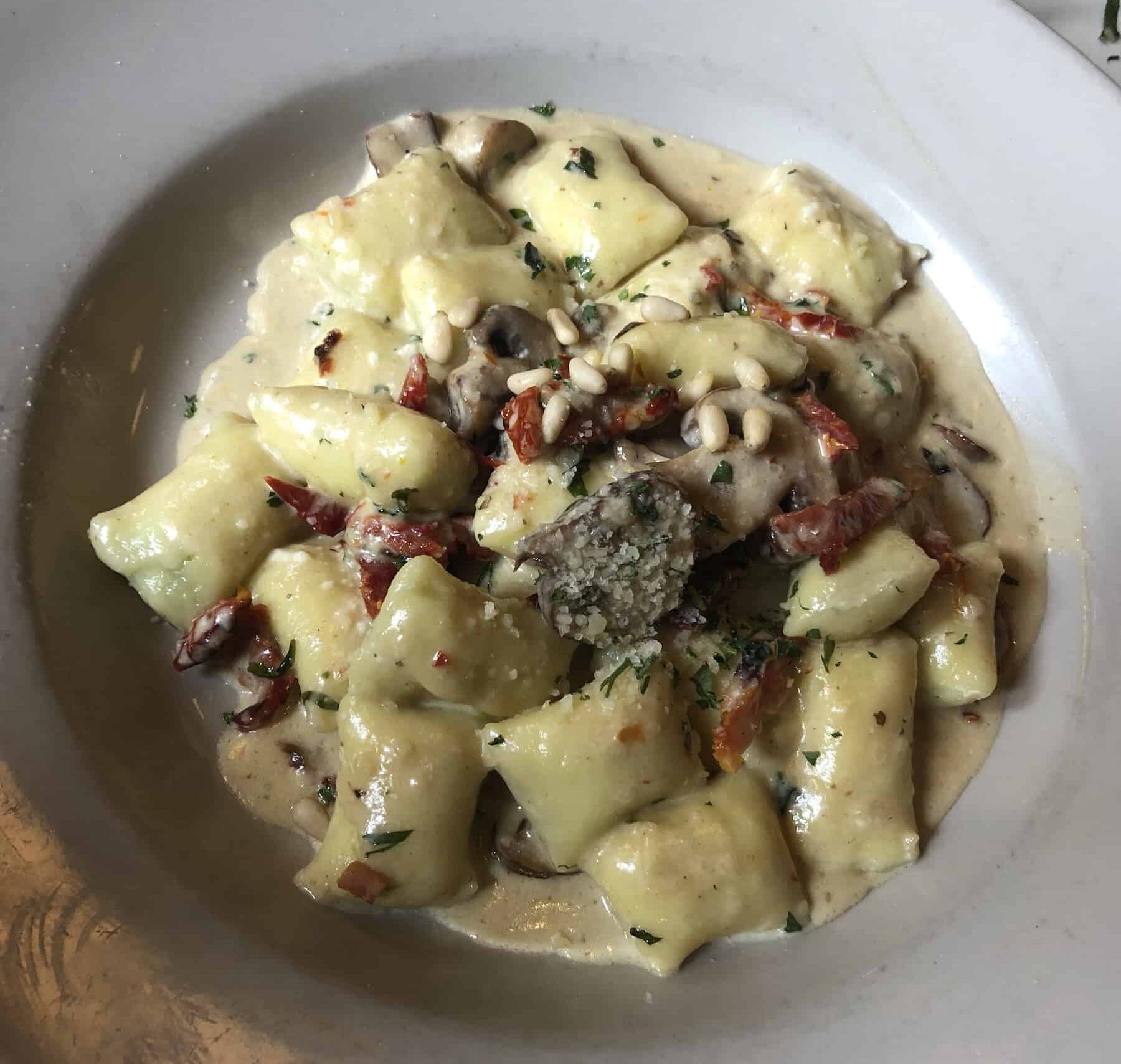 Gnocchi mantovana at Francesca's on Chestnut in the Chicago Gold Coast